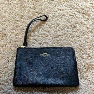 Small black Coach clutch